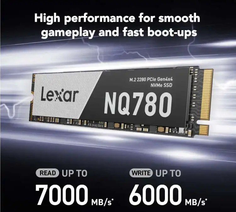 اس اس دی اینترنال لکسار مدل NQ780 ظرفیت 1 ترابایت