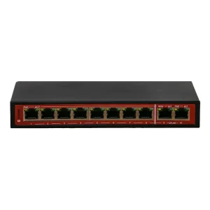 سوئیچ شبکه 8 پورت PoE ایزی‌گیگز مدل EG-SWU-1401-10GP