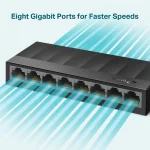 سوییچ شبکه 8 پورت گیگابیتی تی پی لینک مدل LS1008G - تصویر 3