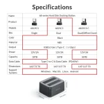 داک دو سینی هارد اوریکو مدل 6829C3-V1 - تصویر 2