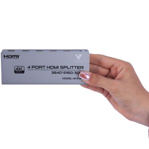 اسپلیتر ۱ به ۴ HDMI واصل (VASEL) مدل VSL-4K-104H | پشتیبانی از 4K