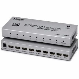 اسپلیتر ۱ به ۸ HDMI واصل (VASEL) مدل VSL-4K-108H | پشتیبانی از 4K