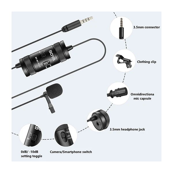 میکروفن یقه ای بویا مدل BY-M1 PRO II