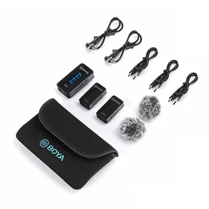 یکروفن یقه‌ای بی‌سیم بویا BY-XM6-S2 Mini دو فرستنده