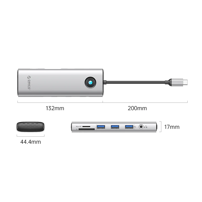 هاب ۱۰ پورت USB-C اوریکو مدل PW11-10P - تصویر 4