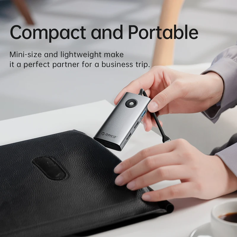 هاب 5 پورت USB-C اوریکو ORICO PW11-5P با خروجی HDMI 4K - تصویر 2