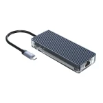 هاب ۶ پورت USB-C اوریکو مدل WB-6RJ | خروجی شبکه گیگابیت و 4K HDMI - تصویر 3