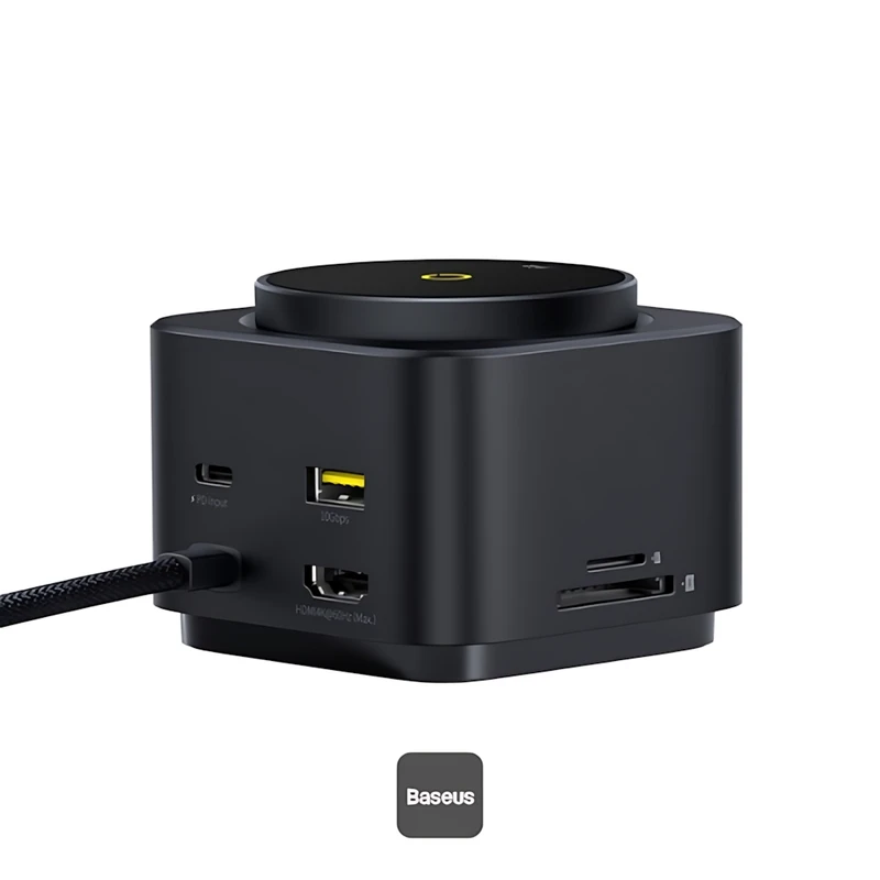هاب 7 پورت USB-C و شارژر بی سیم بیسوس مدل BS-OH122 - تصویر 8