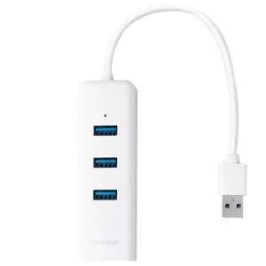 هاب ۳ پورت USB 3.0 و کارت شبکه گیگابیت تی پی لینک مدل UE330