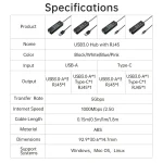 هاب 5 پورت USB-C اوریکو ORICO PW11-5P با خروجی HDMI 4K (کپی) - تصویر 3
