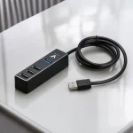 هاب ۴ پورت USB 3.1 واصل (VASEL) مدل VSL-HU380 | بدنه آلومینیومی و سریع