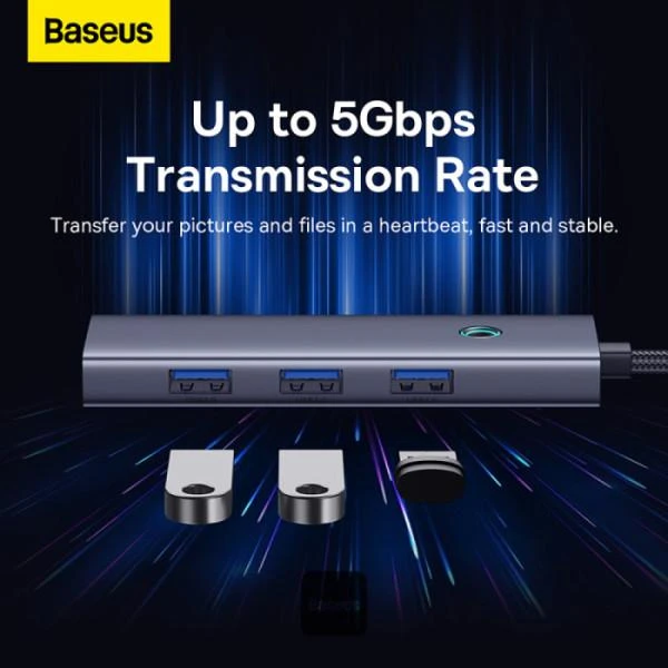 هاب 7 پورت USB-C و شارژر بی سیم بیسوس مدل BS-OH122 (کپی) - تصویر 6