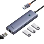 هاب 7 پورت USB-C و شارژر بی سیم بیسوس مدل BS-OH122 (کپی) - تصویر 3