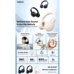 هدست بی‌سیم ریمکس مدل RB-605HB با شارژدهی 66 ساعته و بلوتوث 5.4 - تصویر 4