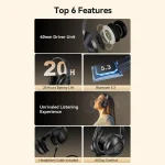 هدفون بی‌سیم ونشن مدل SoundMate S11 با بلوتوث 5.3 و درایور 40mm - تصویر 3