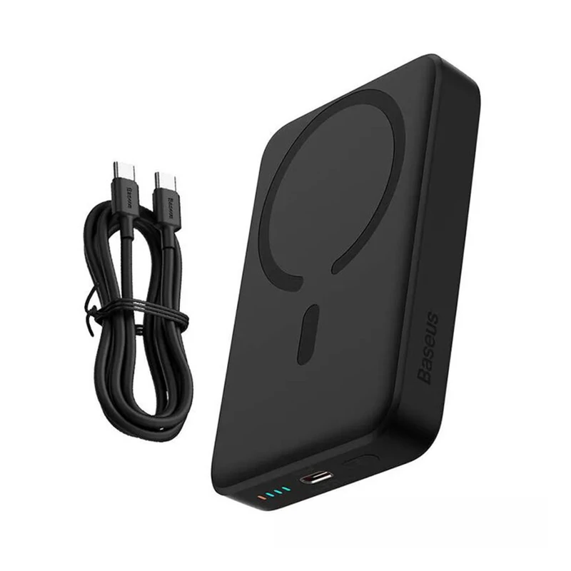 پاوربانک مغناطیسی باسئوس مدل Magnetic Mini 30W ظرفیت 10000mAh - تصویر 2