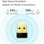 کارت شبکه وایرلس دو بانده تی‌پی-لینک Archer T2U Nano AC600 - تصویر 5
